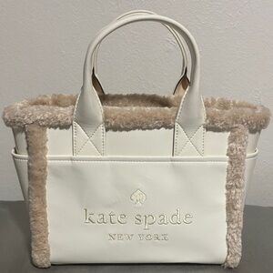 kate spade Cream and Tan Tote Bag